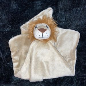 BoBo Buddies Lion Security Blanket Brown Tan Lovey Plush Soother Binky Chenille